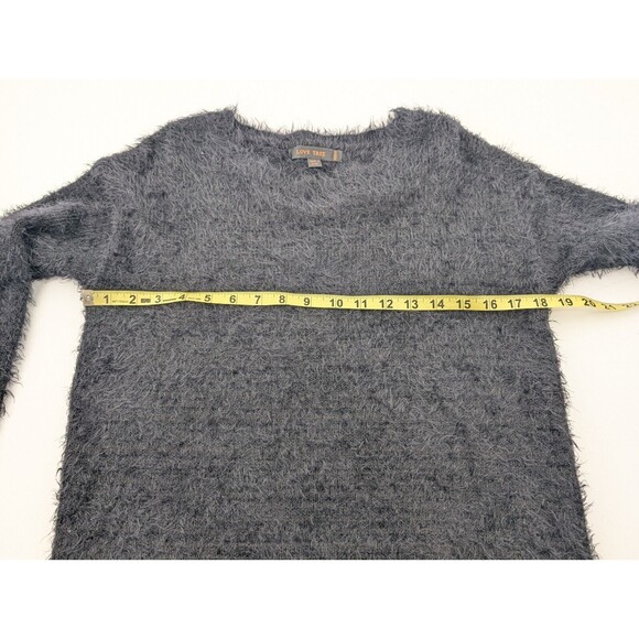 Love Tree Black Fuzzy Super Soft Womens Round Neck Sweater Size Medium - Picture 4 of 7